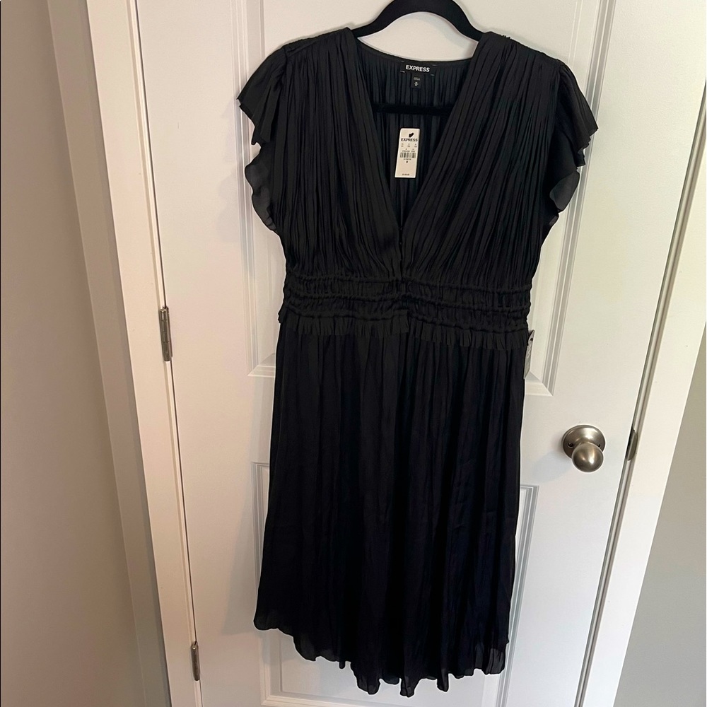 Express Black Midi Dress